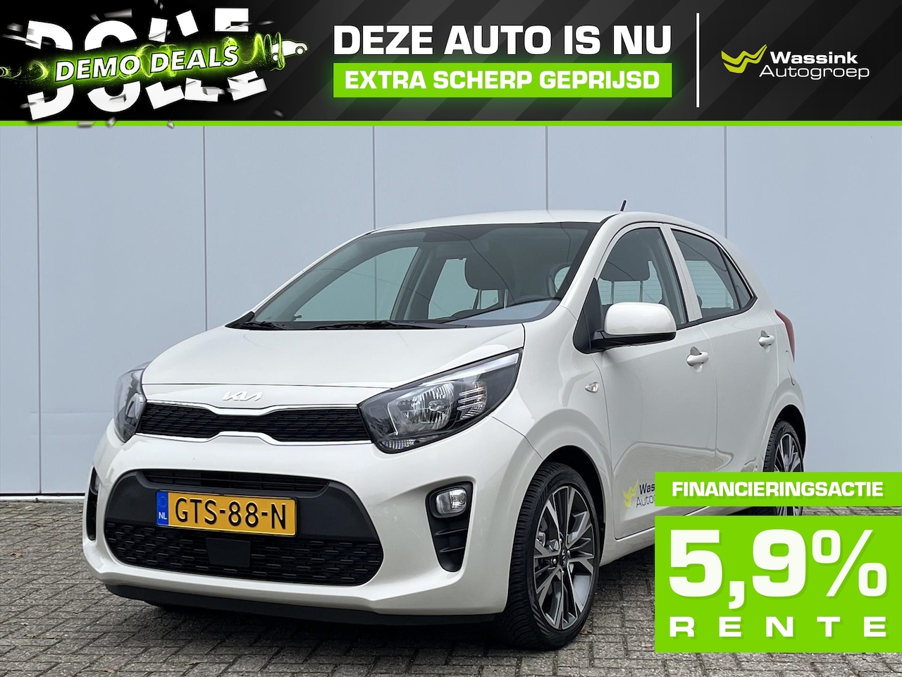 Kia Picanto - 1.0 DPi 67pk 4-zits ComfortLine | Airco | Cruise Control | Centrale Vergrendeling | - AutoWereld.nl