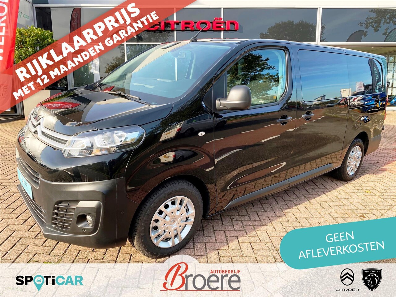 Citroën Jumpy - Dubbele Cabine XL 2.0 BlueHDi 120PK Club 6 pers 2 schuifdeuren, trekhaak, apple car play, - AutoWereld.nl