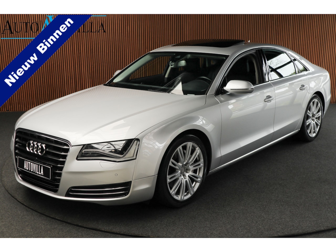 Audi A8 - 3.0 TDI quattro Navi Open dak Leer Bose Camera Softclose Climate voor & achter PDC LM velg - AutoWereld.nl