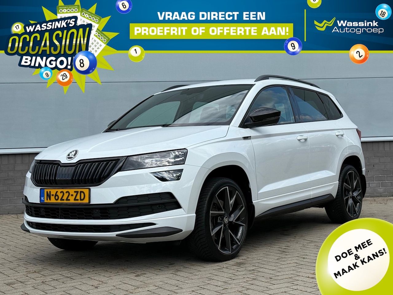 Skoda Karoq - 1.5 TSI 150 pk DSG Sportline Business | 19" | trekhaak | stoel en stuurverwarming - AutoWereld.nl