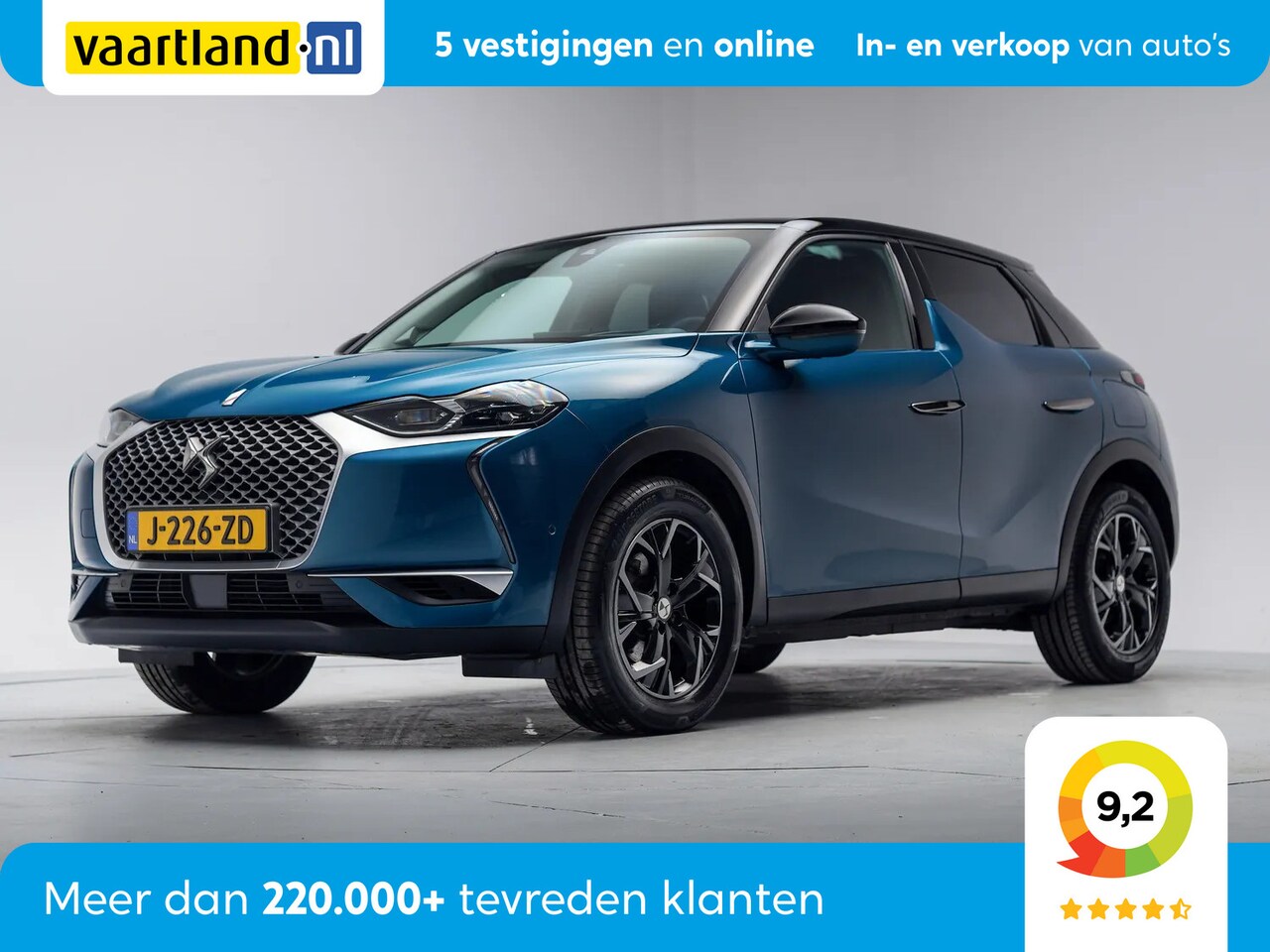 DS 3 Crossback - E-Tense So Chic 50 kWh [ LED Head-up Half-leder Navi Camera ] - AutoWereld.nl