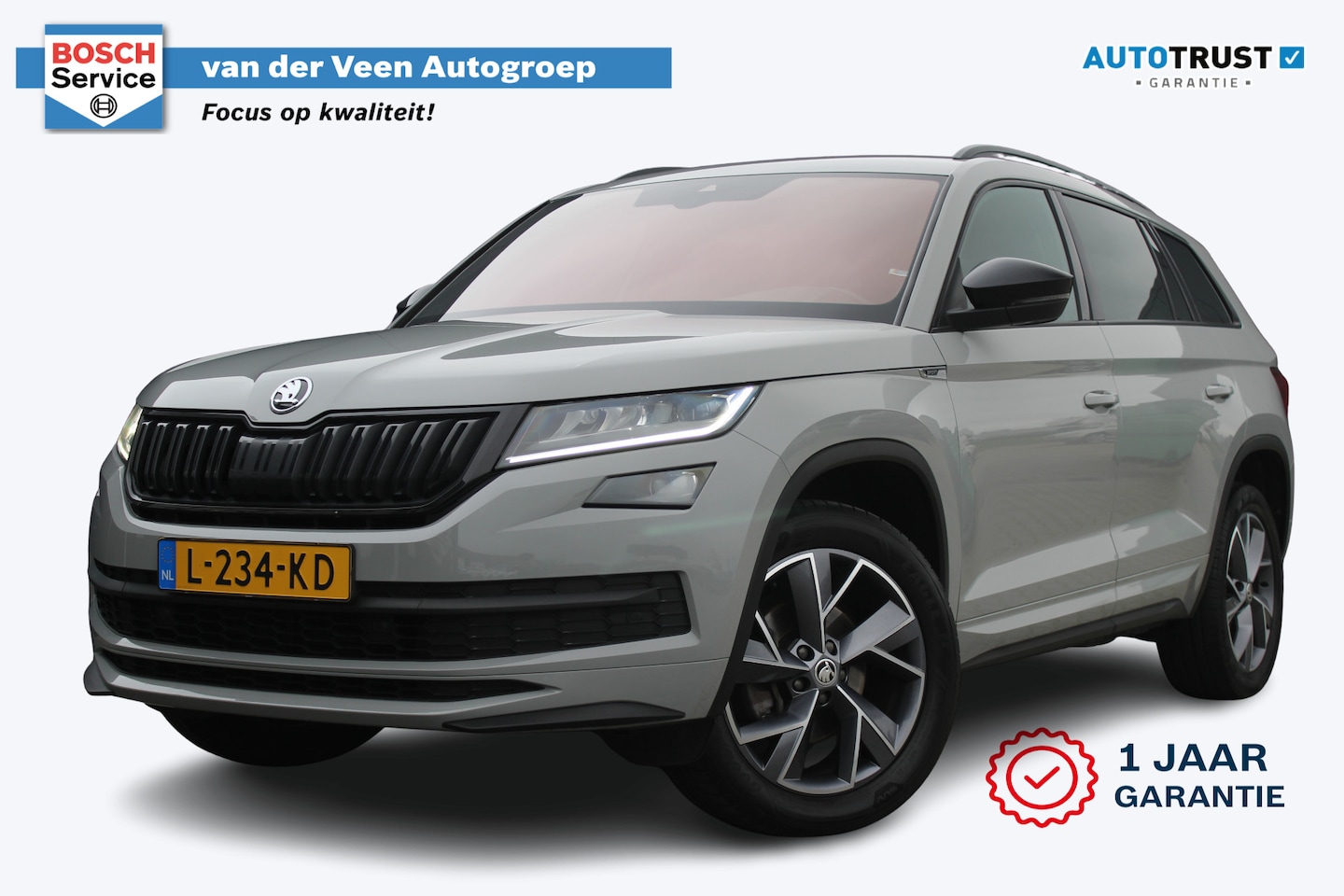 Skoda Kodiaq - 1.5 TSI Sportline Business 7p. | Incl. 12 maanden garantie | Trekhaak | Stoelverwarming | - AutoWereld.nl