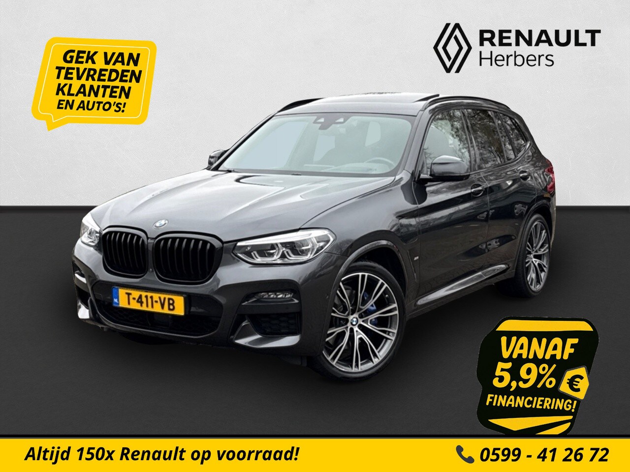BMW X3 - xDrive30e High Executive M-SPORT PANO / HARMAN/KARDON / ADAPT CRUISE / 360 CAMERA / STOEL/ - AutoWereld.nl