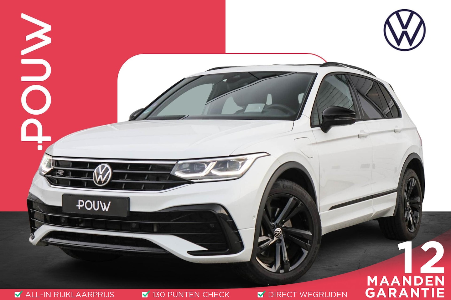 Volkswagen Tiguan - 1.4 TSI 245pk DSG eHybrid R-Line | Trekhaak | Panoramadak | Stoelverwarming Voor & Achter - AutoWereld.nl