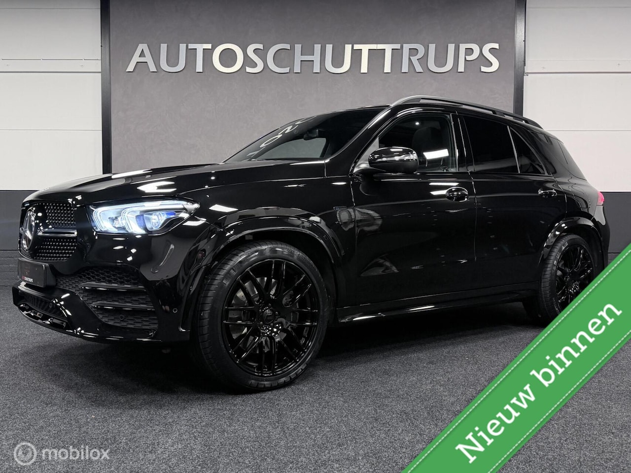 Mercedes-Benz GLE-Klasse - 350 e 4MATIC Premium Plus AMG / BURMESTER / PANO / 22 INCH LMV / BLACK ON BLACK - AutoWereld.nl