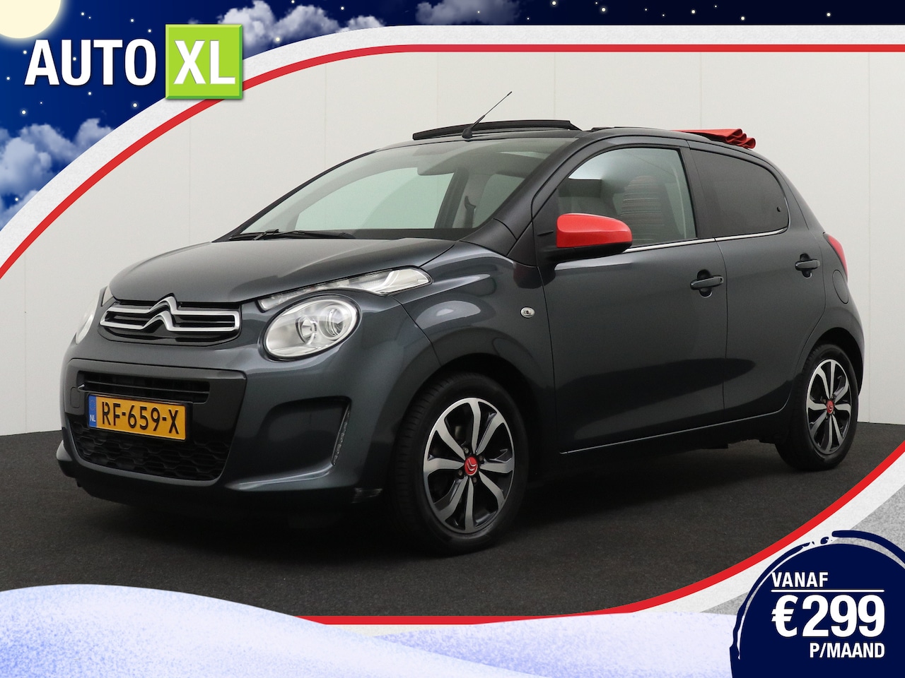 Citroën C1 - 1.0 e-VTi Airscape Shine Cabrio Camera Stoelverw. Navi - AutoWereld.nl
