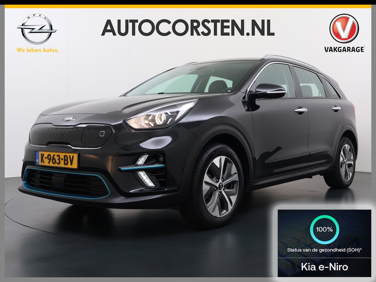 Kia e-Niro - EV 64kWh SOH 100% Warmtepomp Adaptive-Cruise Camera Apple Carplay Android Auto Navi Ecc Dy - AutoWereld.nl