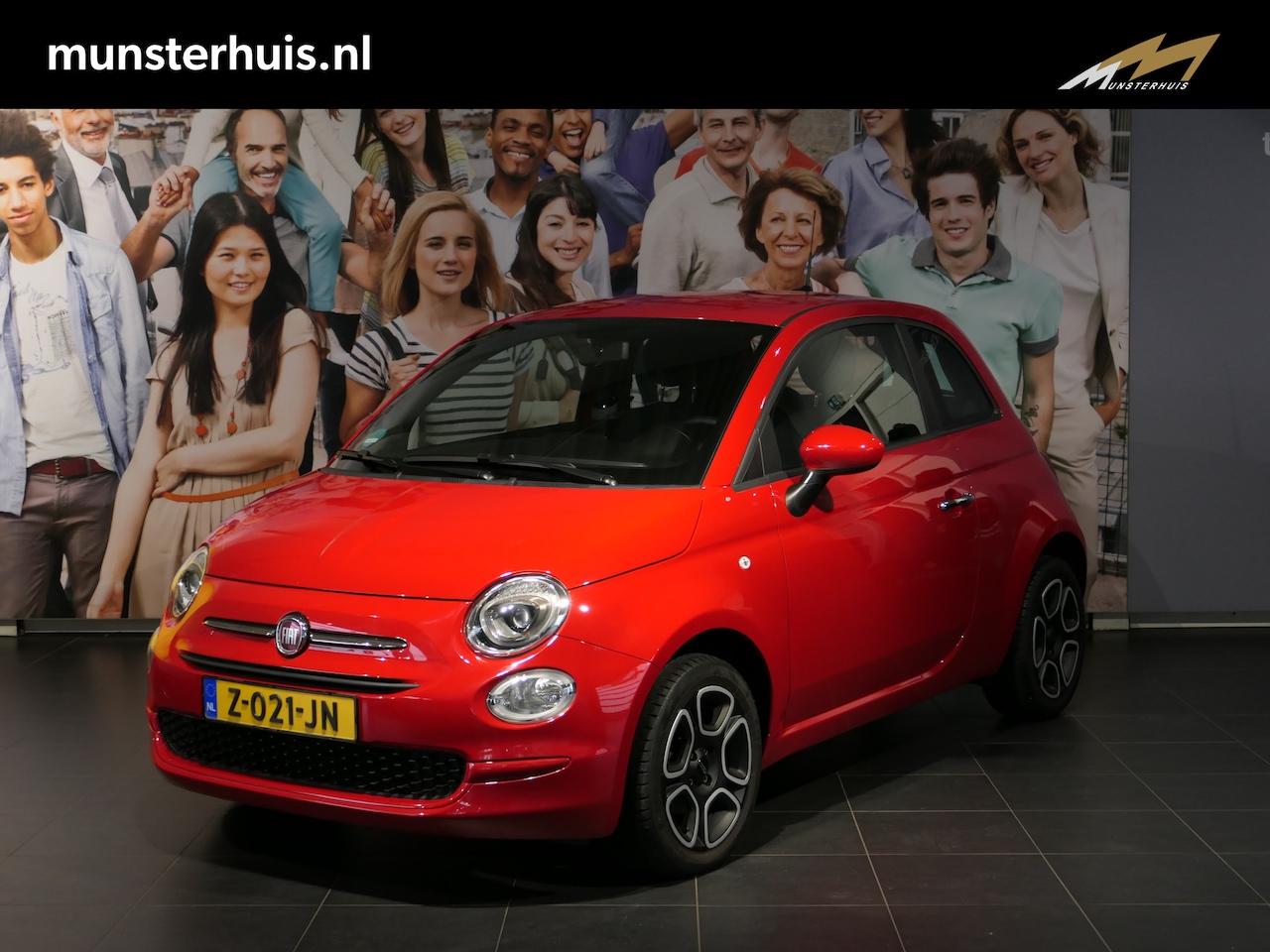 Fiat 500 - 1.0 Hybrid Club - Occasion Lease vanaf €349 p/m - Cruise - bluetooth - Apple carplay / And - AutoWereld.nl