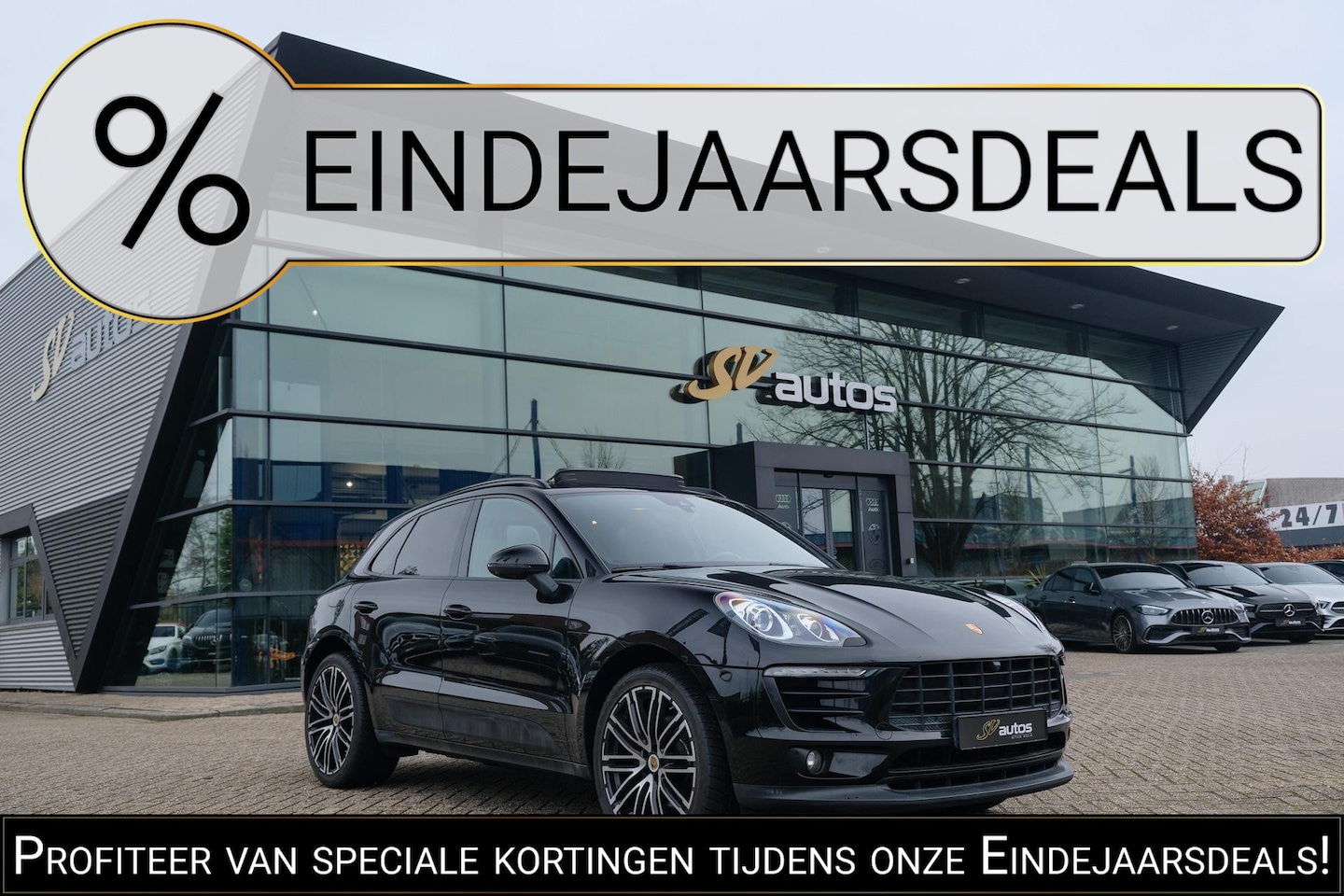 Porsche Macan - 2.0 T 252pk Panoramadak Luchtvering 18-weg Adaptieve Sportstoelen Trekhaak elektrisch 21" - AutoWereld.nl