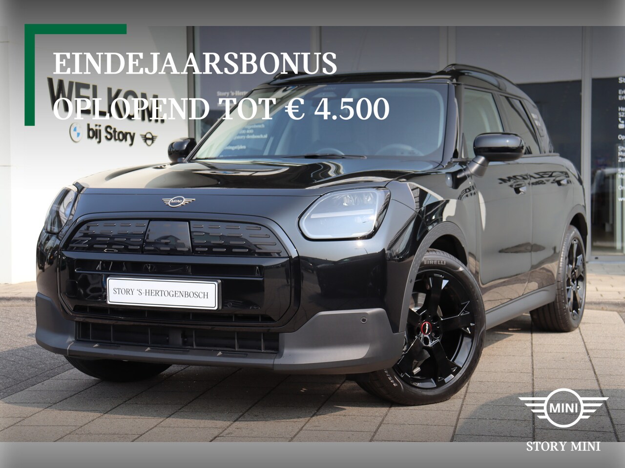 MINI Countryman - E / Classic / Pakket XS / 19" John Cooper Works Runway Spoke Jet Black - AutoWereld.nl