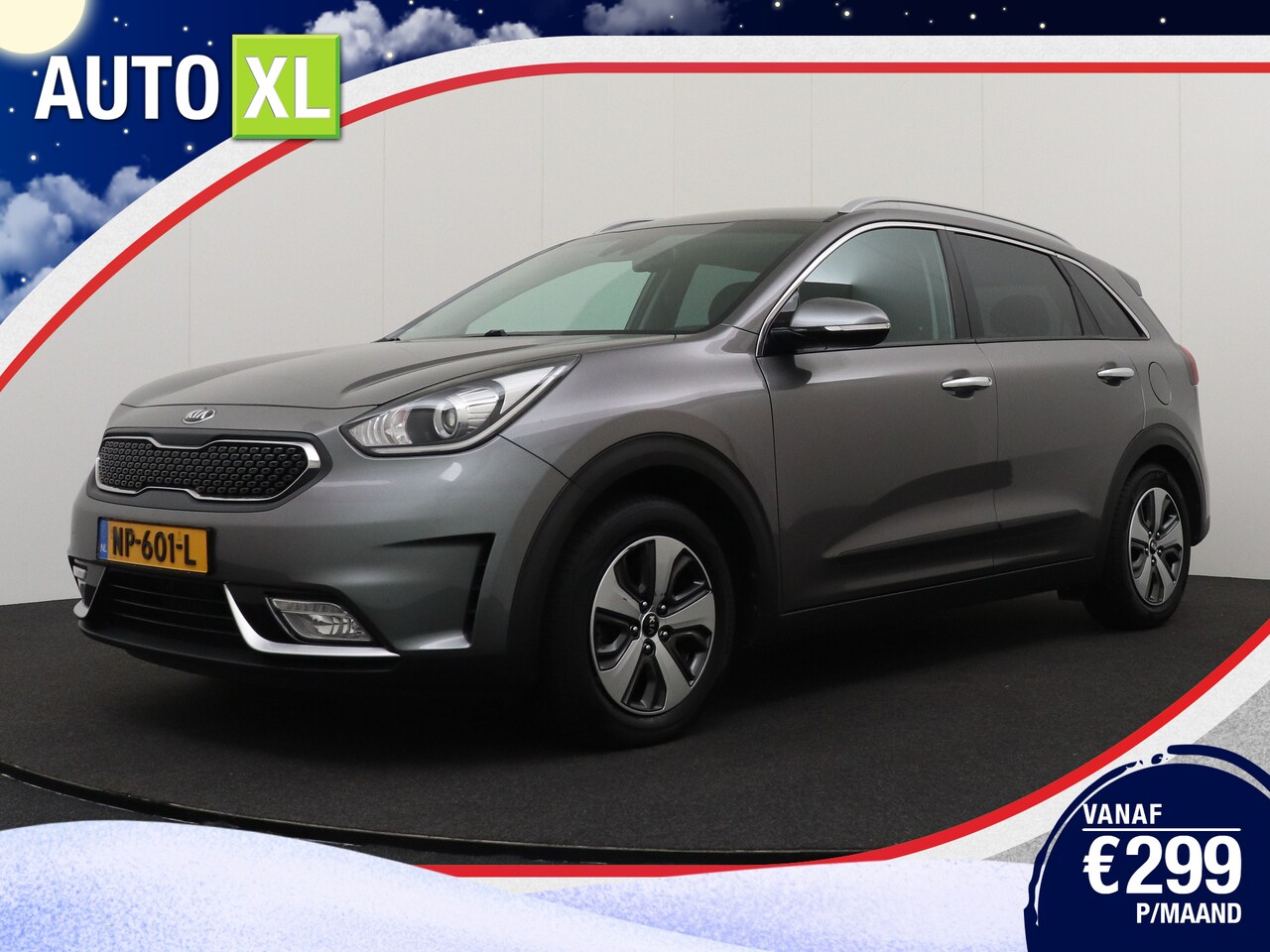 Kia Niro - 1.6 GDi Hybrid First Edition Trekhaak Half-Leder Camera Navi Carplay - AutoWereld.nl