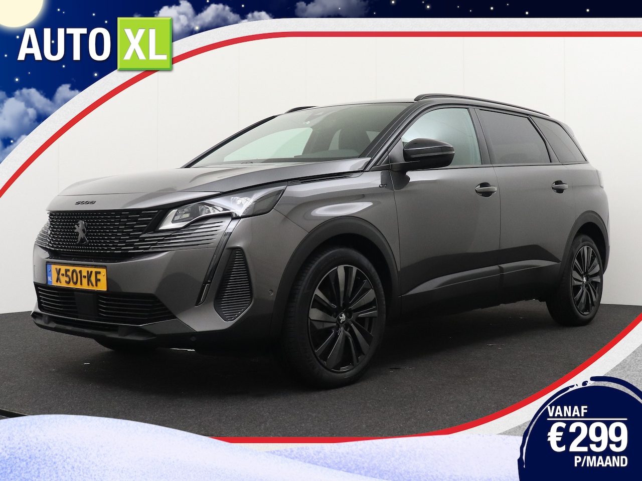 Peugeot 5008 - 1.2T Aut. GT Black-Pack 7-Pers Adapt.Cruise Dodehoek 19'LMV - AutoWereld.nl