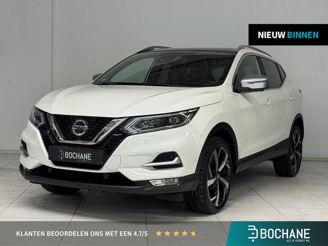 Nissan Qashqai - 1.3 DIG-T Tekna + | Leder | Bose | Panoramadak| Trekhaak | - AutoWereld.nl