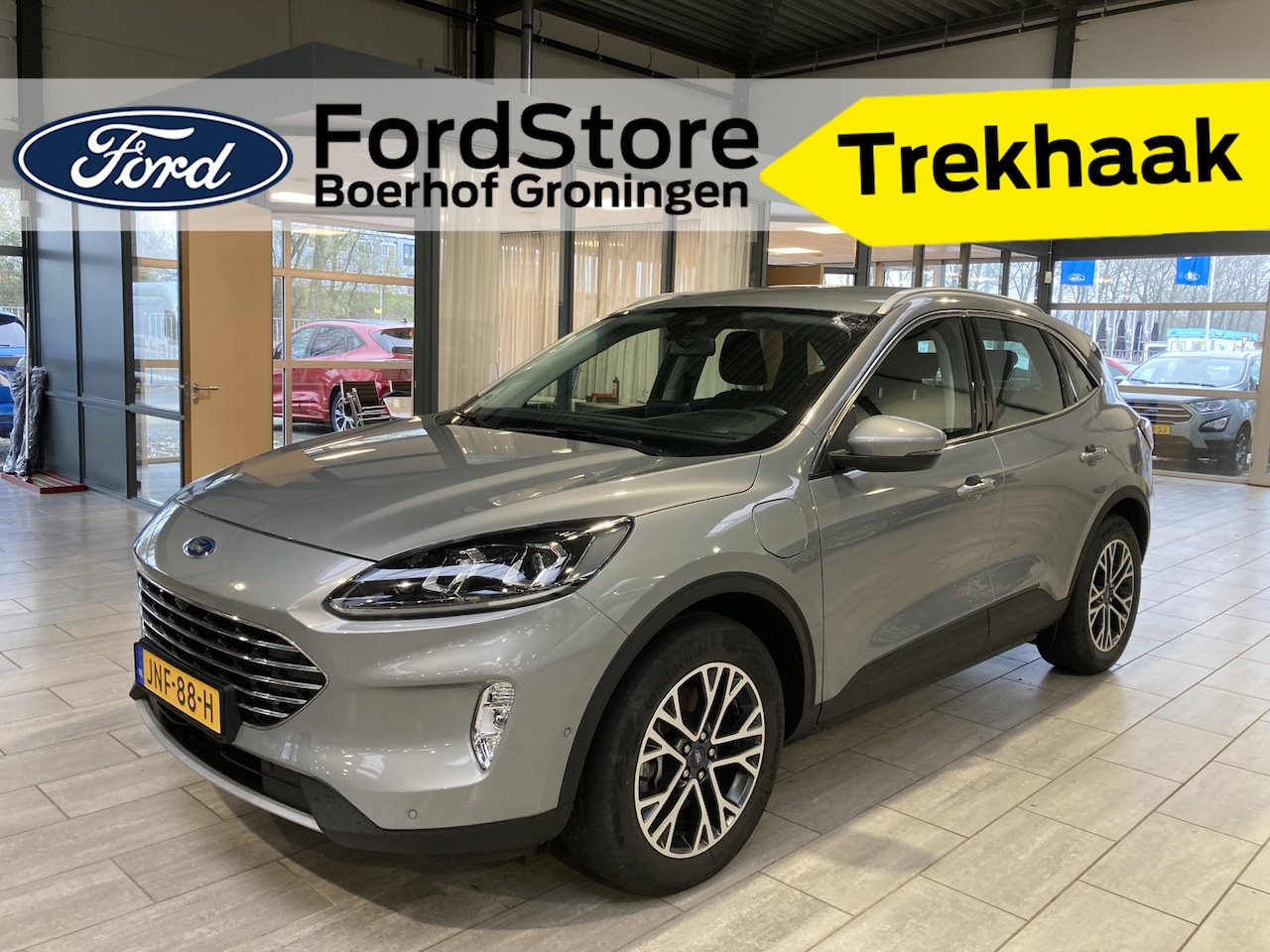 Ford Kuga - 2.5 PHEV Titanium | Trekhaak | Winter Pack | Adapt. Cruise | HUD | Camera | 100% Dealer on - AutoWereld.nl