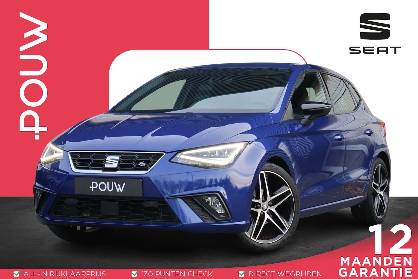 SEAT Ibiza - 1.0 TSI 95pk FR Business Intense | Camera Achter | Parkeersensoren Voor/Achter | Apple Car - AutoWereld.nl