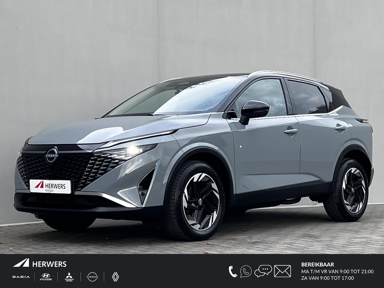 Nissan Qashqai - 1.3 MHEV Xtronic N-Connecta / Fabrieksgarantie tot 04-2028 / Nieuw Model / Facelift / Cold - AutoWereld.nl