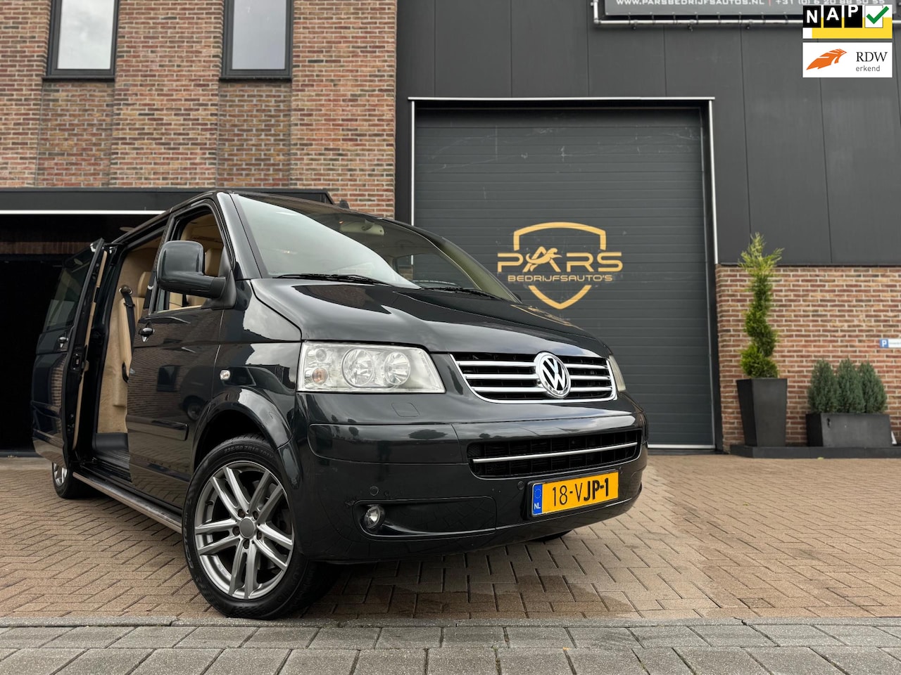 Volkswagen Transporter Multivan - 2.5 TDI Youngtimer Lang Highline DC Dubbele Cabine 5persn Airco Navi Cruise controle Elk.R - AutoWereld.nl