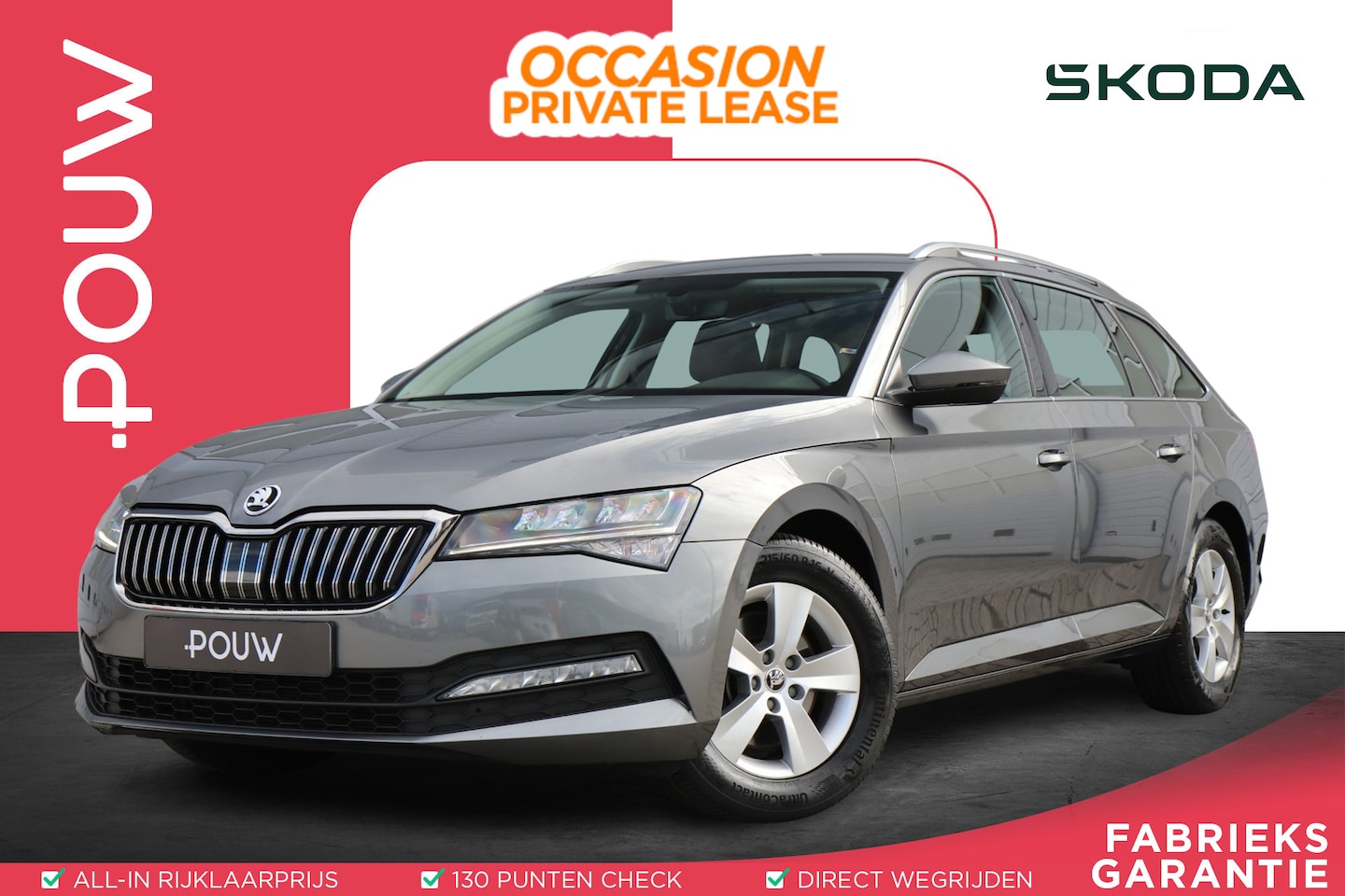 Skoda Superb Combi - 1.5 TSI 150pk DSG Business Edition | Navigatie | Cruise Control | Parkeersensoren Achter - AutoWereld.nl