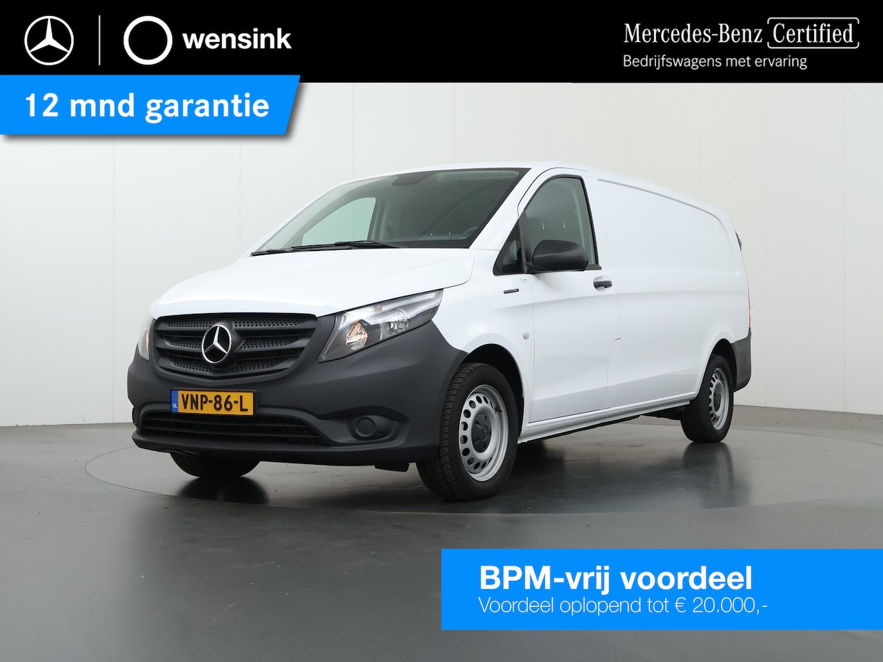Mercedes-Benz eVito - 41 kWh | XL L3 | Stoelverwarming | Navigatiesysteem | Airco | Parkeercamera | Certified - AutoWereld.nl