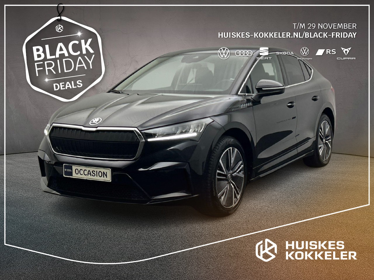 Skoda Enyaq Coupé iV - 60 Business Edition Plus 180pk Automaat Panoramadak, Adaptive cruise control, Navigatie, A - AutoWereld.nl