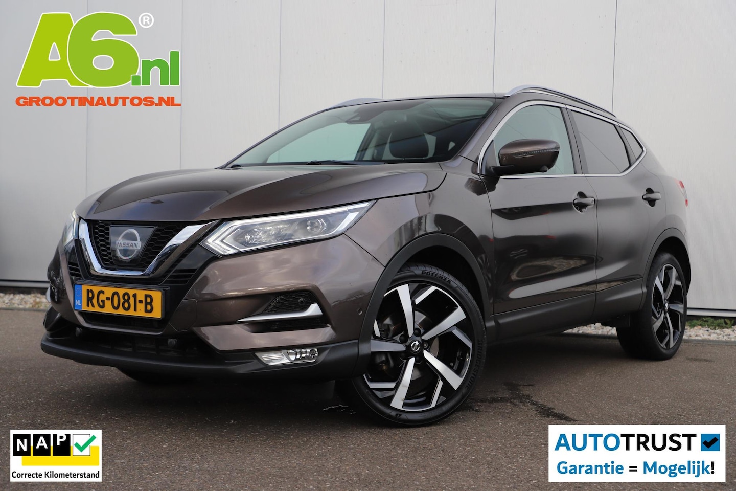 Nissan Qashqai - 1.2 Tekna + Automaat Trekhaak Bose Panoramadak Keyless 18 inch Navigatie 360 Camera Climat - AutoWereld.nl