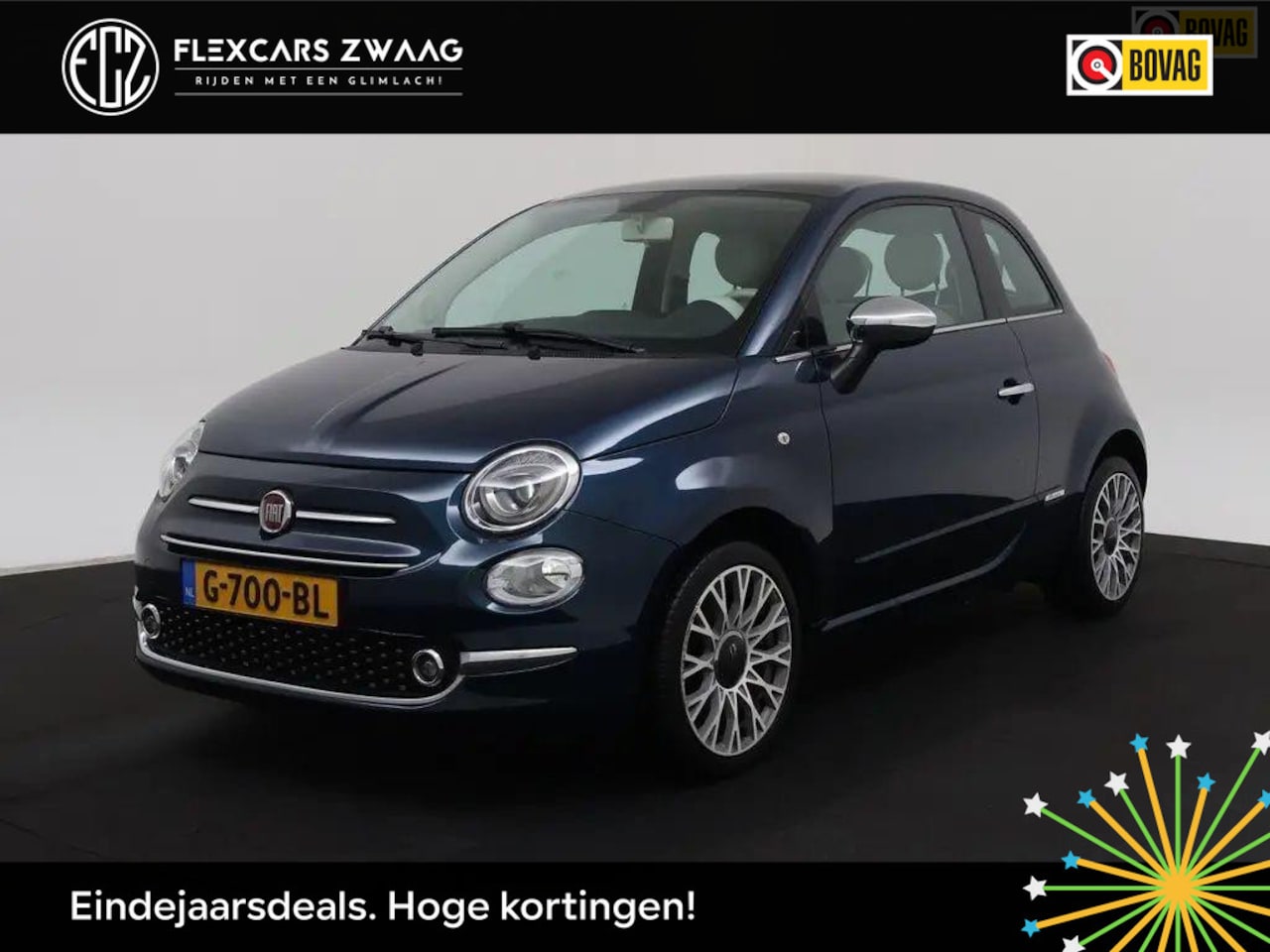 Fiat 500 - 1.2 Lounge - Panoramadak- Climate - Navi - Parkeerhulp - AutoWereld.nl
