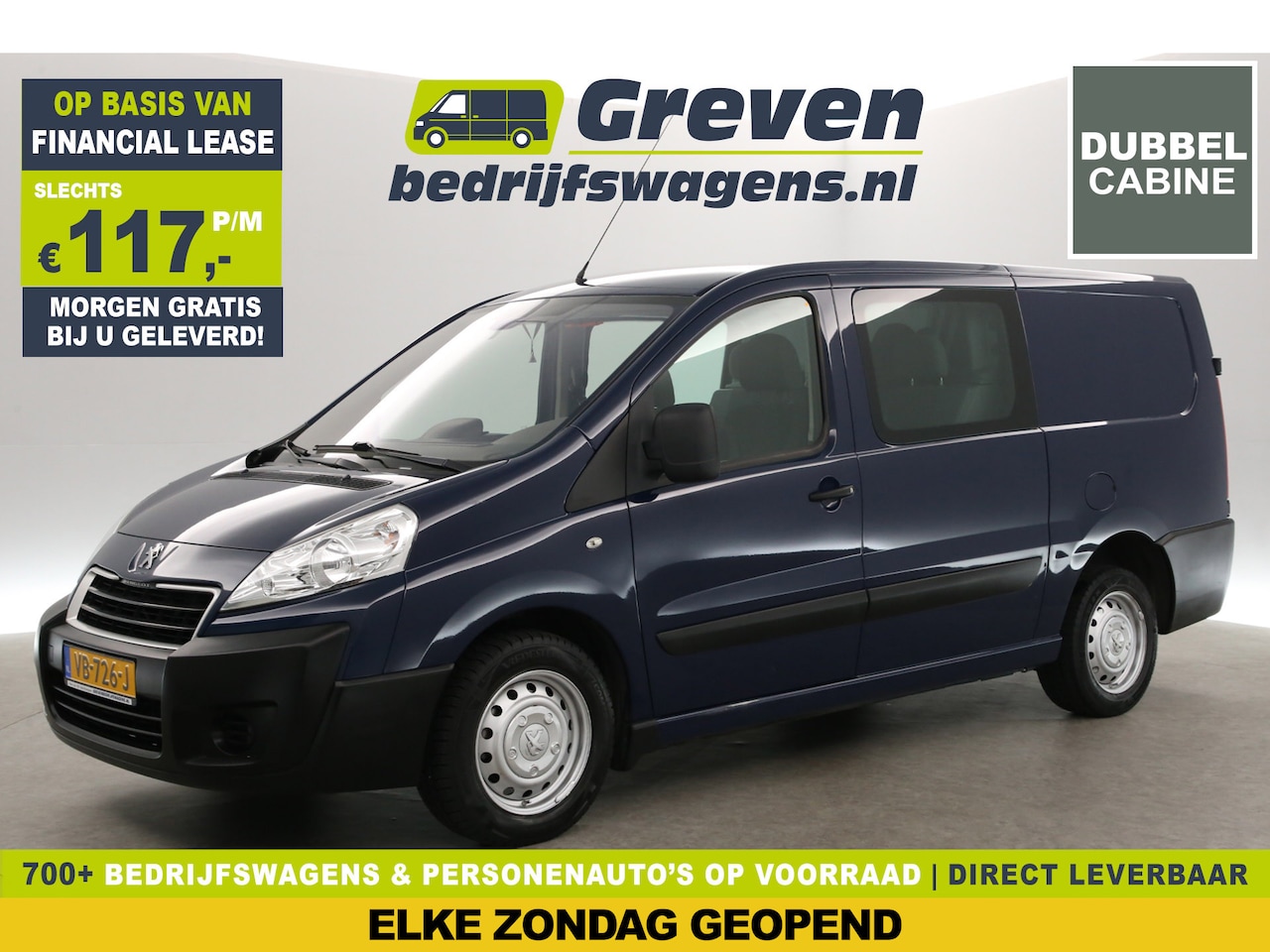 Peugeot Expert - 2.0 HDI L2H1 | DC | 5-Zits | Airco | Cruise | Trekh. - AutoWereld.nl