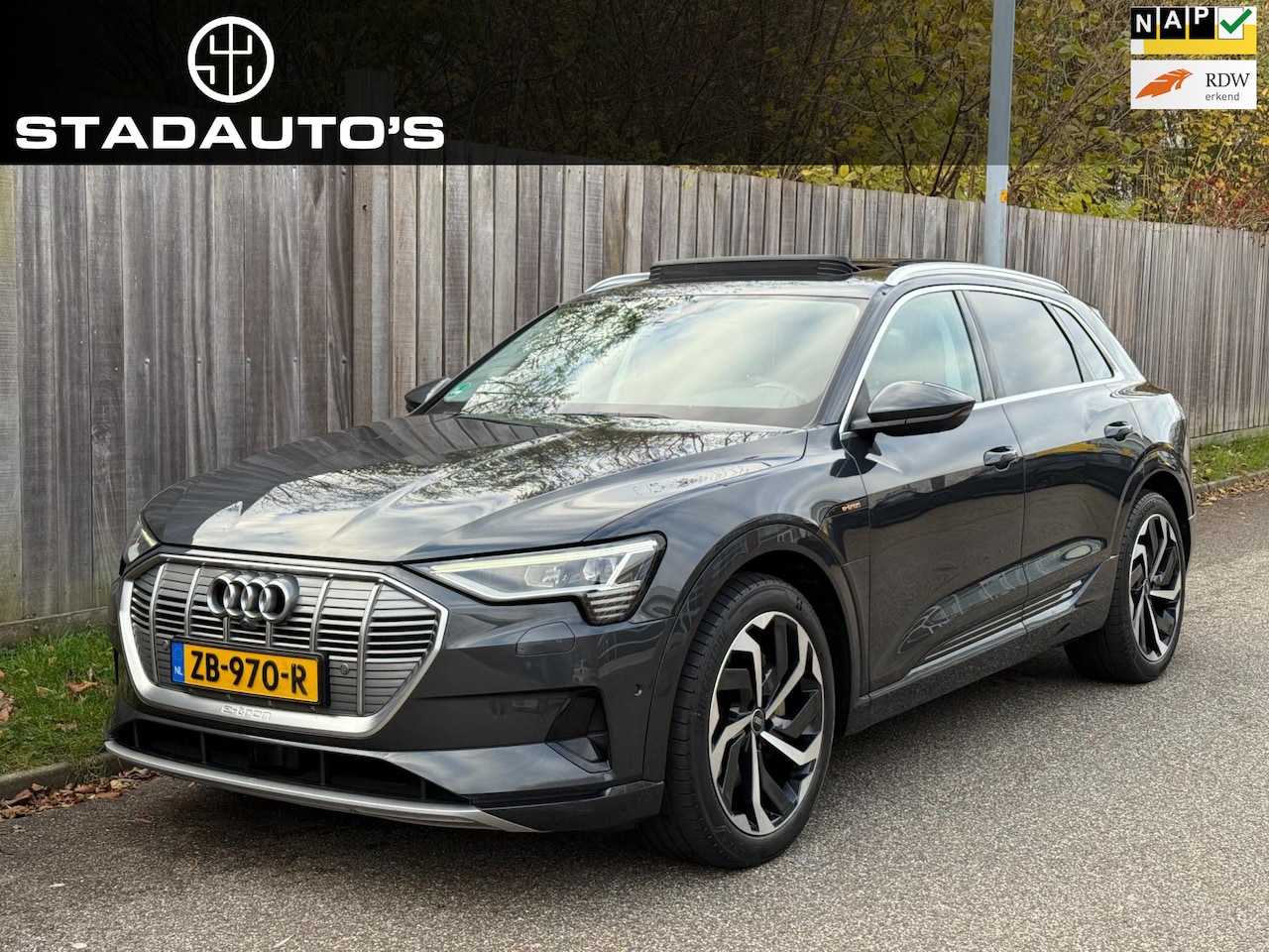 Audi e-tron - E-tron 55 quattro adv 95kWh PANO|B&O|360|NAP! - AutoWereld.nl