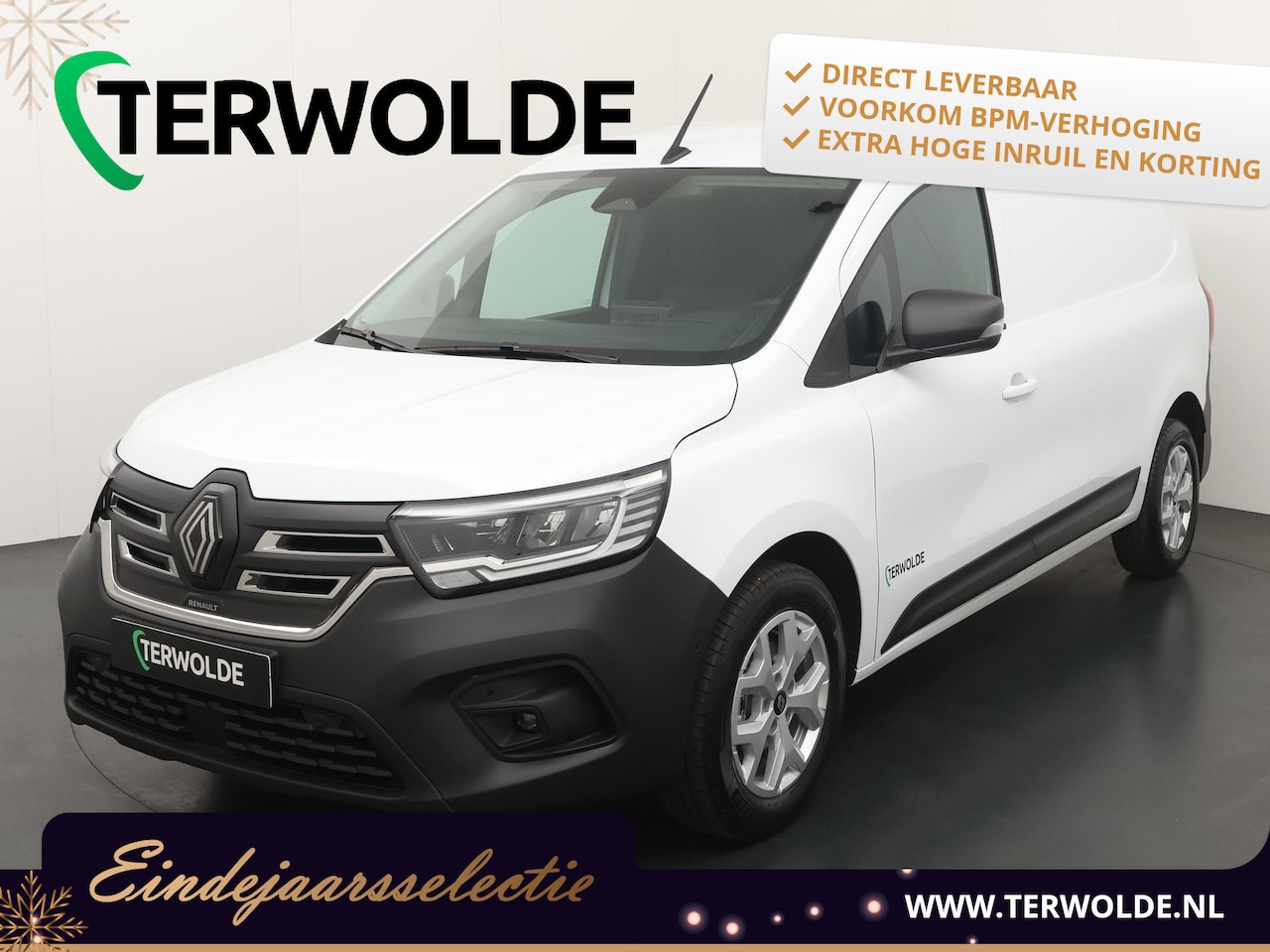 Renault Kangoo E-Tech - GB L2 E-Tech electric 120 pk advance | Trekhaak (met 13-polige stekkerdoos) | reservewiel - AutoWereld.nl