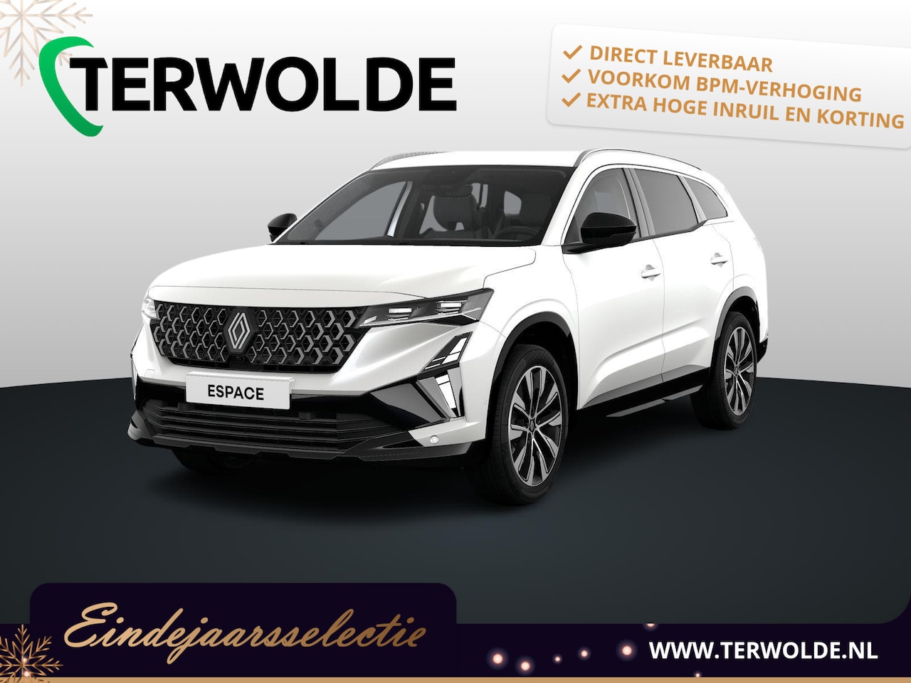 Renault Espace - techno full hybrid E-Tech 200 - 5 zitplaatsen | pack around view camera | pack solid | - AutoWereld.nl