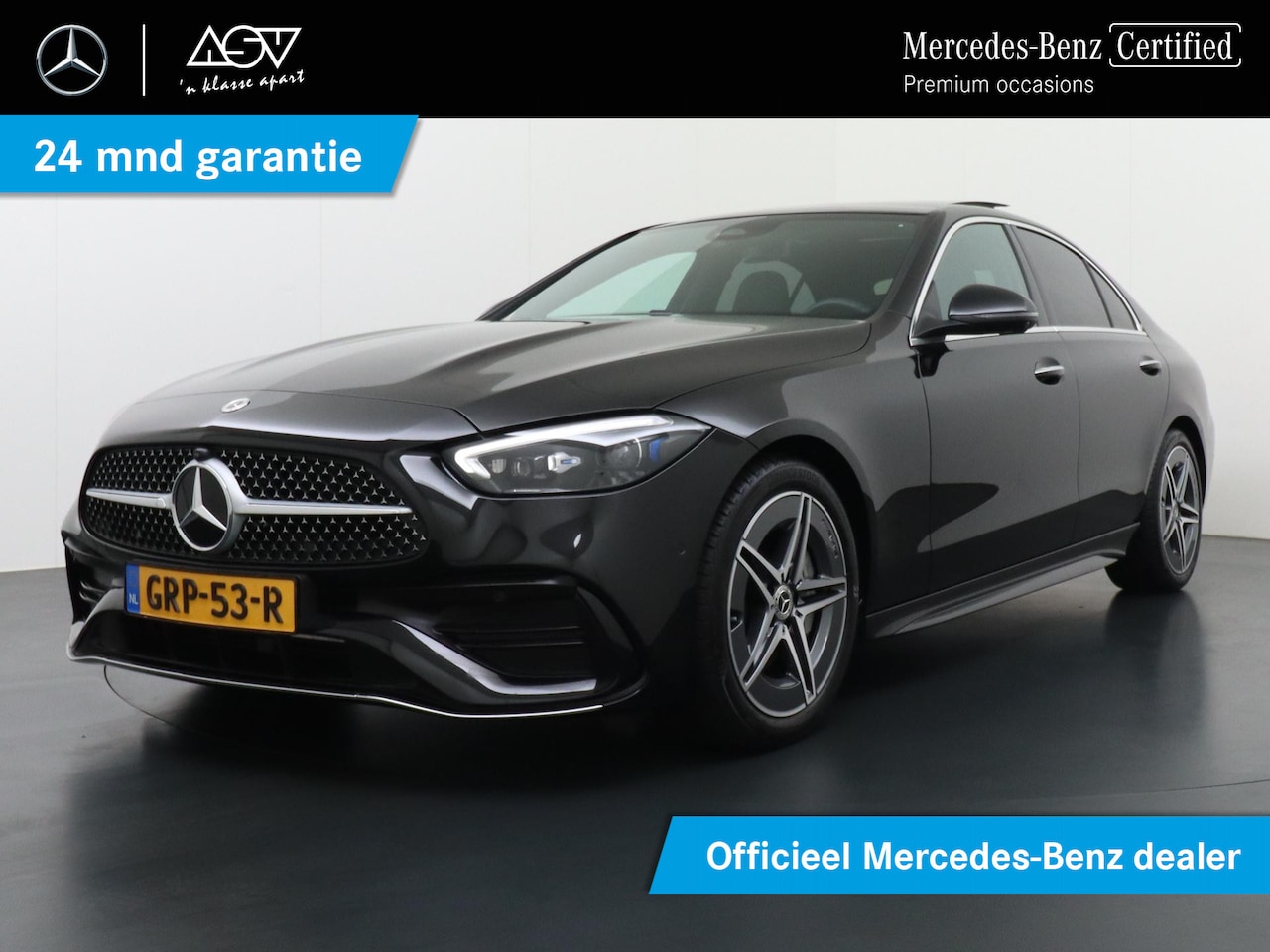 Mercedes-Benz C-klasse - 180 AMG Line | Panorama - Schuifdak | Memory Seats | Sfeerverlichting | Keyless Entry | Sm - AutoWereld.nl