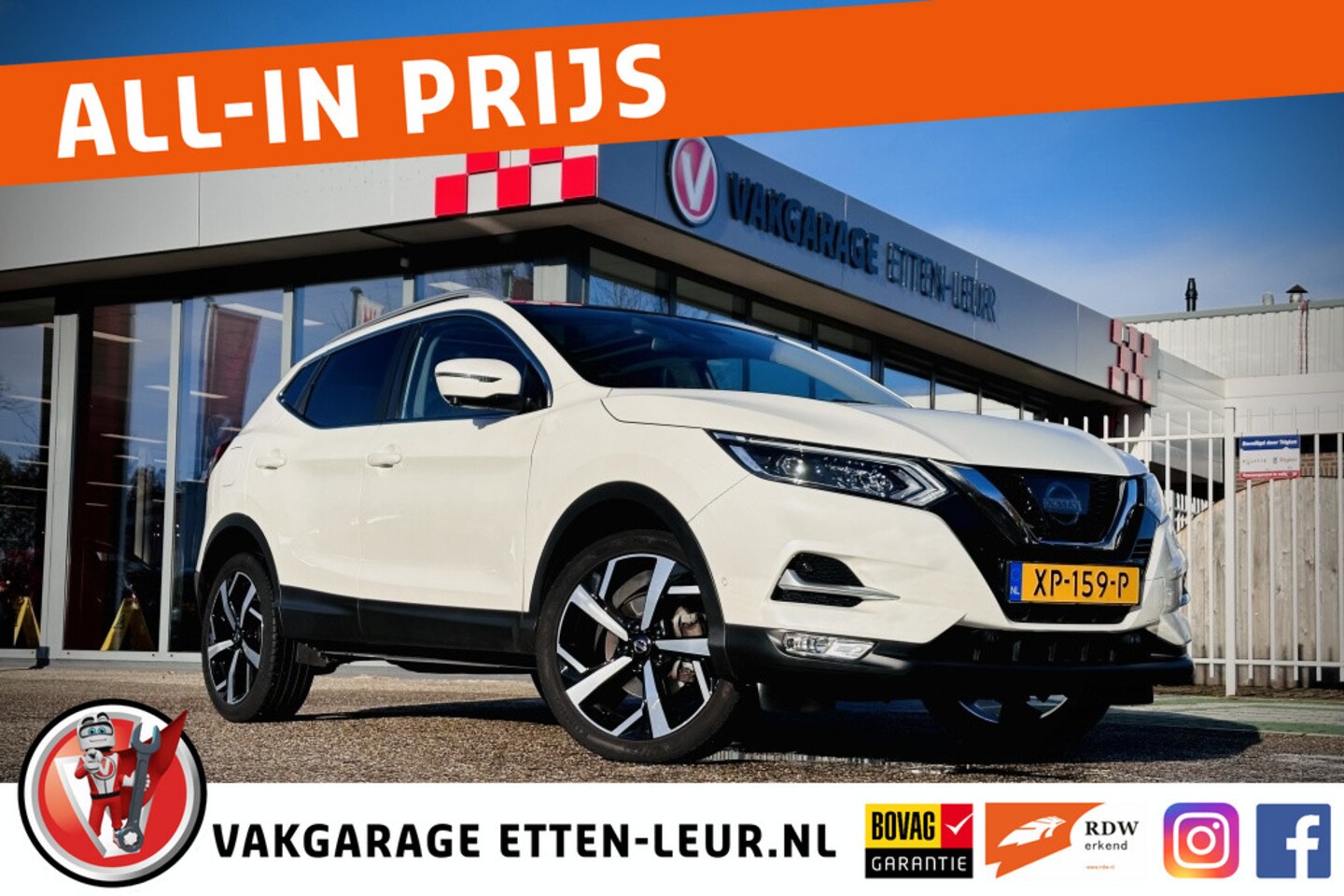 Nissan Qashqai - 1.2 Tekna | 360 CAMERA | TREKHAAK | STOELVERWARMING - AutoWereld.nl