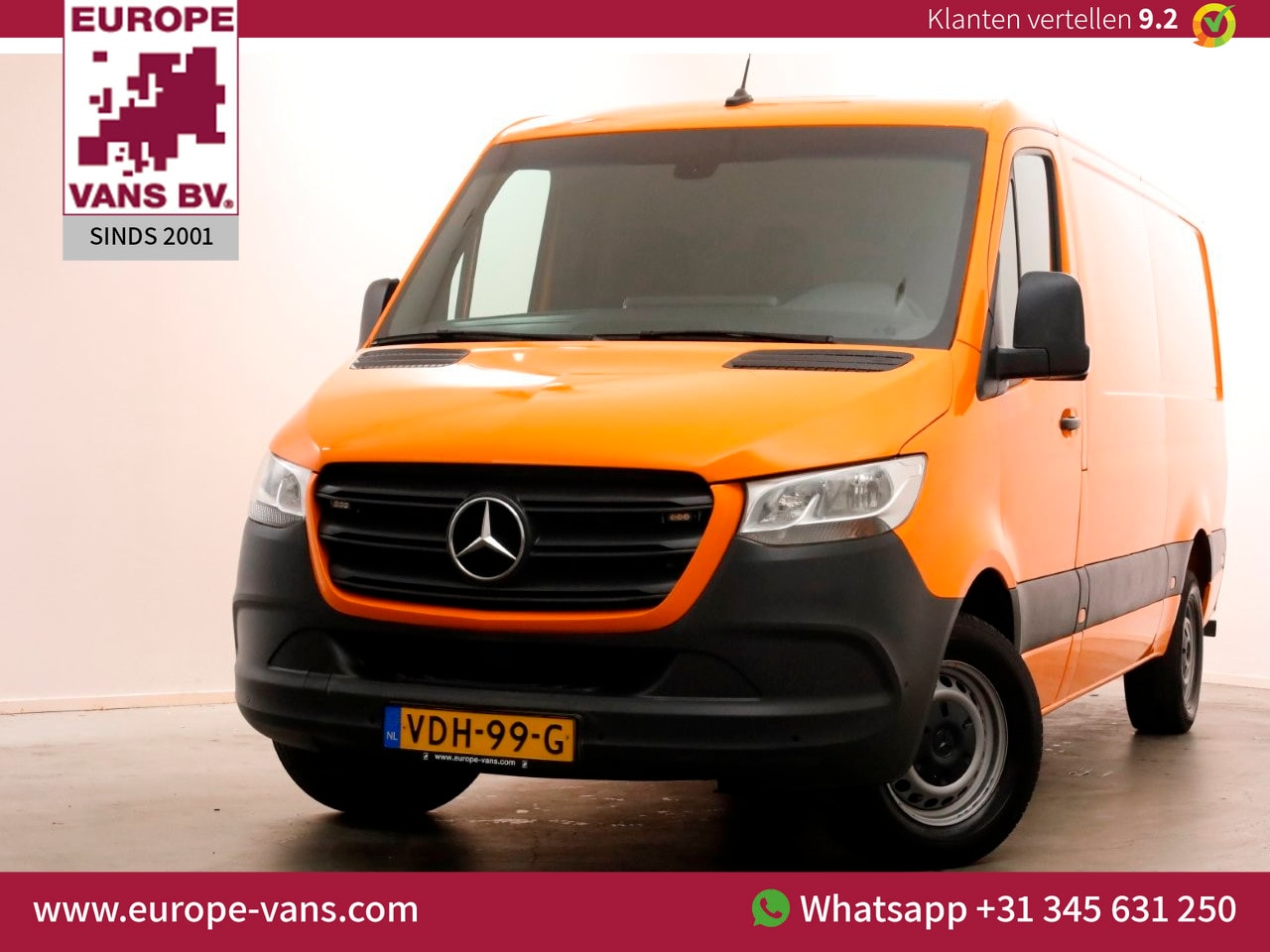 Mercedes-Benz Sprinter - 316 CDI 163pk 7G Automaat L2H1 Airco/Camera/Trekhaak 3500kg 11-2019 - AutoWereld.nl