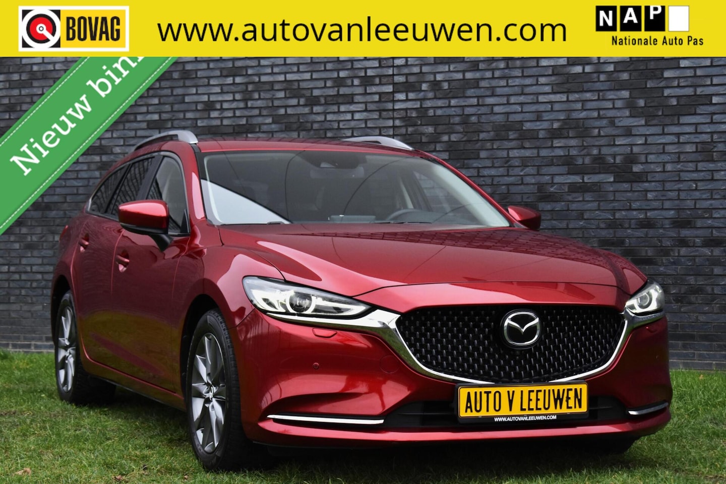 Mazda 6 Sportbreak - 2.0 SkyActiv-G165 Exlusive-Line AUTOMAAT/HUD/ACC/CAMERA/DAB/ETC.! - AutoWereld.nl