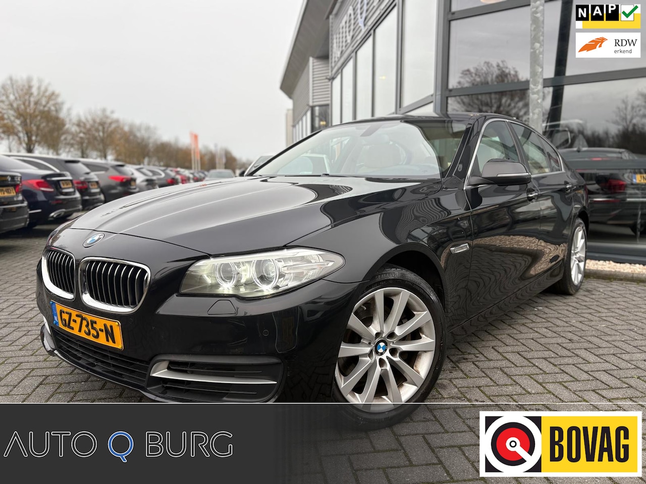 BMW 5-serie - 520i High Executive | Automaat | Navigatie | Cruise | Climate | LMV | PDC | LED | Stoelver - AutoWereld.nl