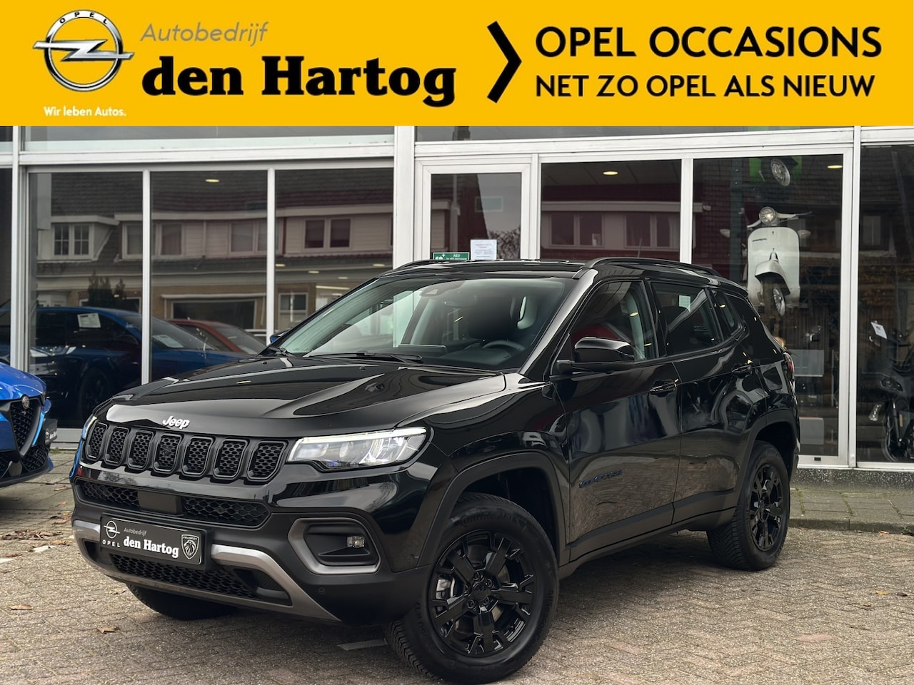 Jeep Compass - 4xe 240 Plug-in Hybrid Electric Overland Stoel Stuur verwarming / Camera / ECC. - AutoWereld.nl