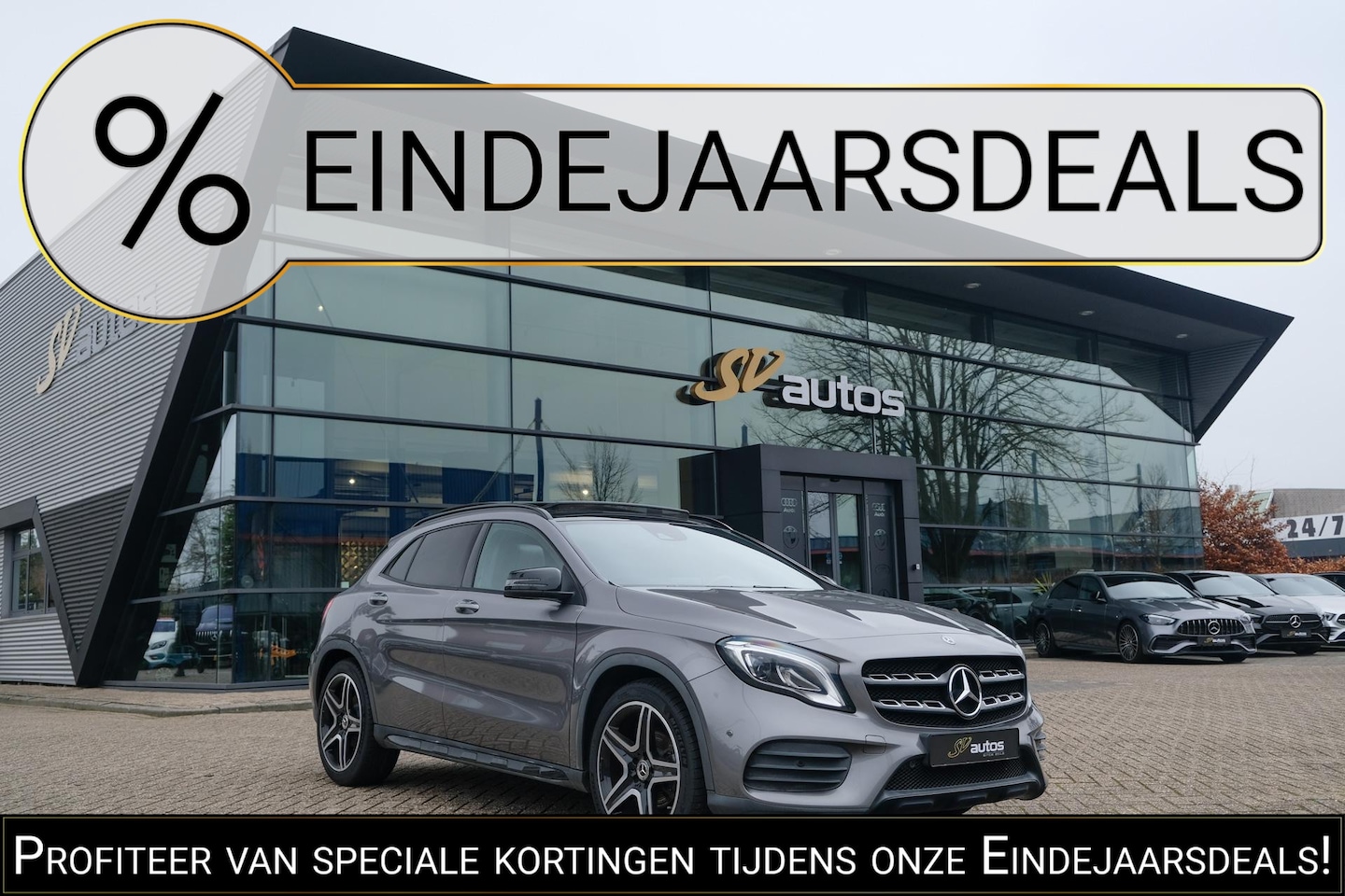 Mercedes-Benz GLA-Klasse - GLA180 AMG 122pk Panoramadak Night pakket Climate control Cruise control Trekhaak 19" LMV - AutoWereld.nl