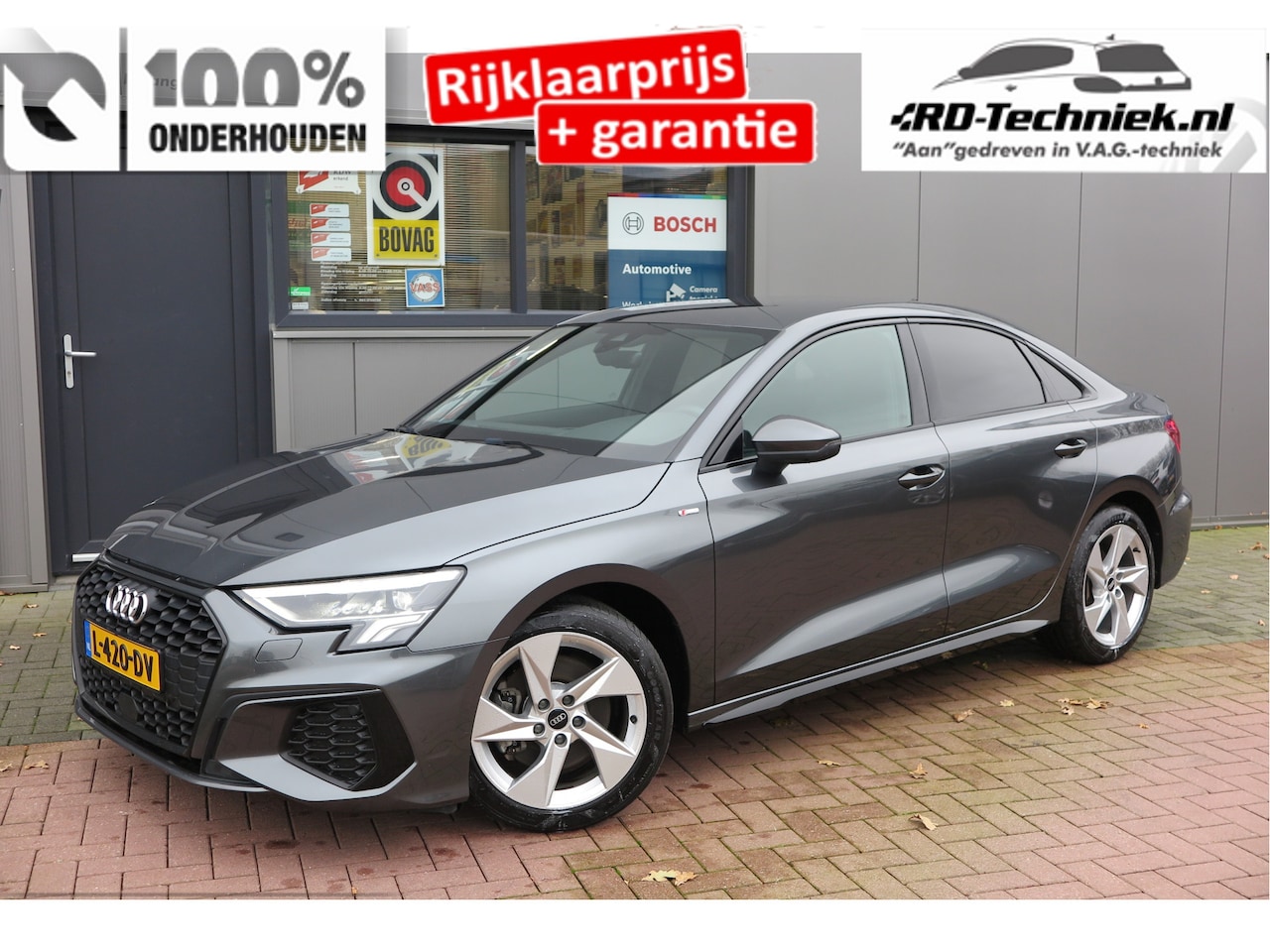 Audi A3 Limousine - 35 TFSI 150pk S-Tronic 2x S-Line Edition Virtual cockpit, Stoelverwarming, Privacy glass, - AutoWereld.nl