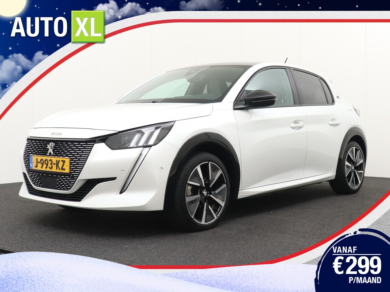 Peugeot e-208 - EV GT 350 50 kWh Leder/Alcantara Adapt.Cruise Dodehoek - AutoWereld.nl