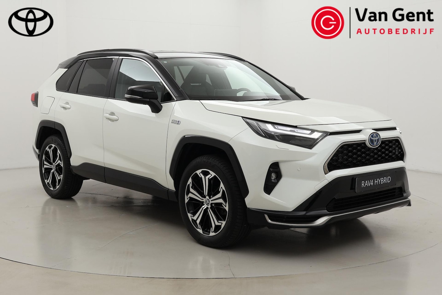 Toyota RAV4 - 2.5 Plug-in Hybrid AWD Bi-Tone | Trekhaak | Navigatie | Leder | 19 inch | Dodehoek detecti - AutoWereld.nl