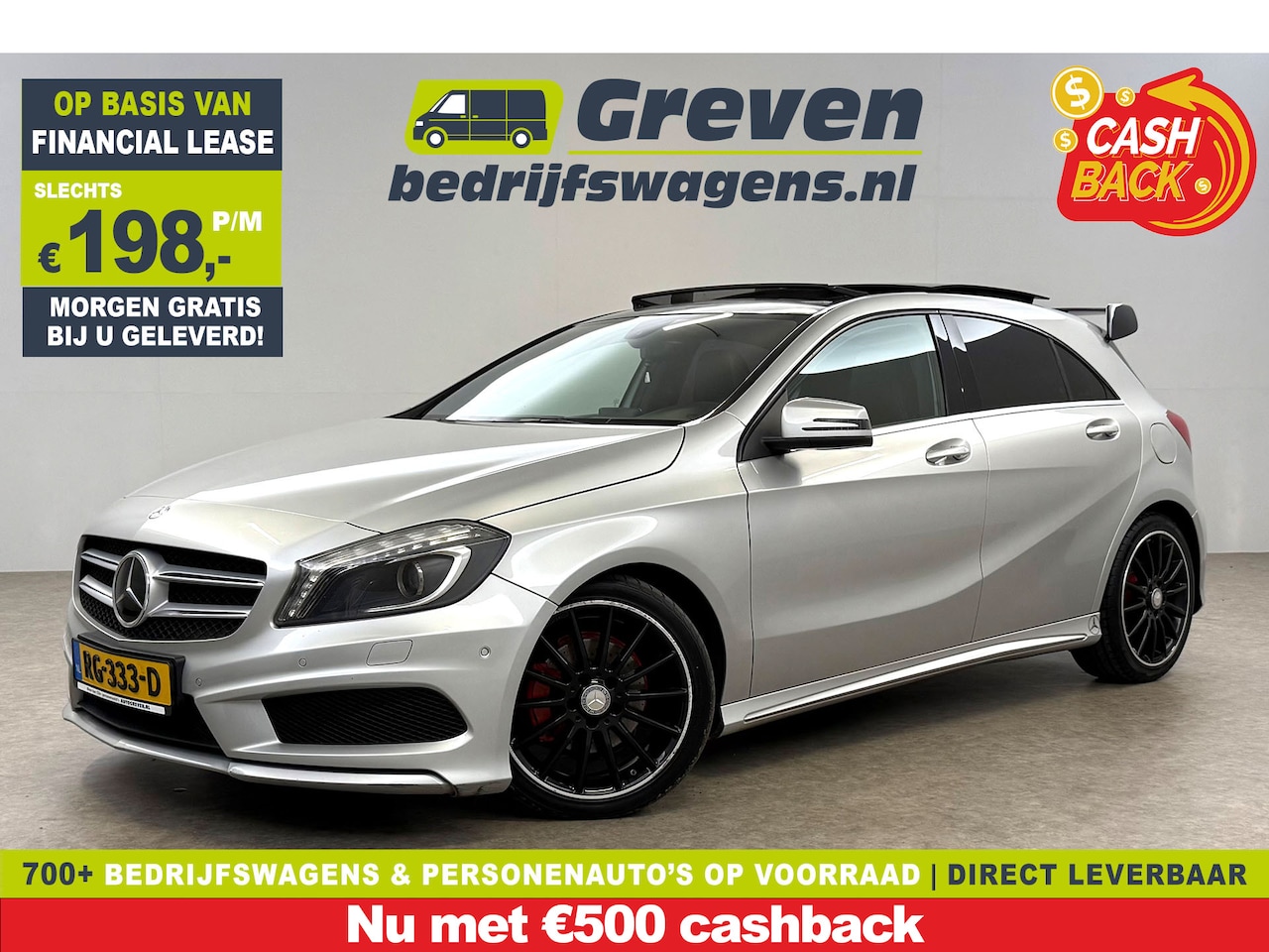 Mercedes-Benz A-klasse - 180 CDI | Pano | LED | Spoiler | Airco | Navi | Parkeersens. - AutoWereld.nl
