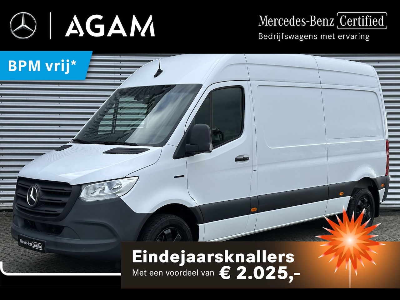 Mercedes-Benz eSprinter - L2H2 Snelladen Camera Airco 55kwh WLTP: 151km ! - AutoWereld.nl