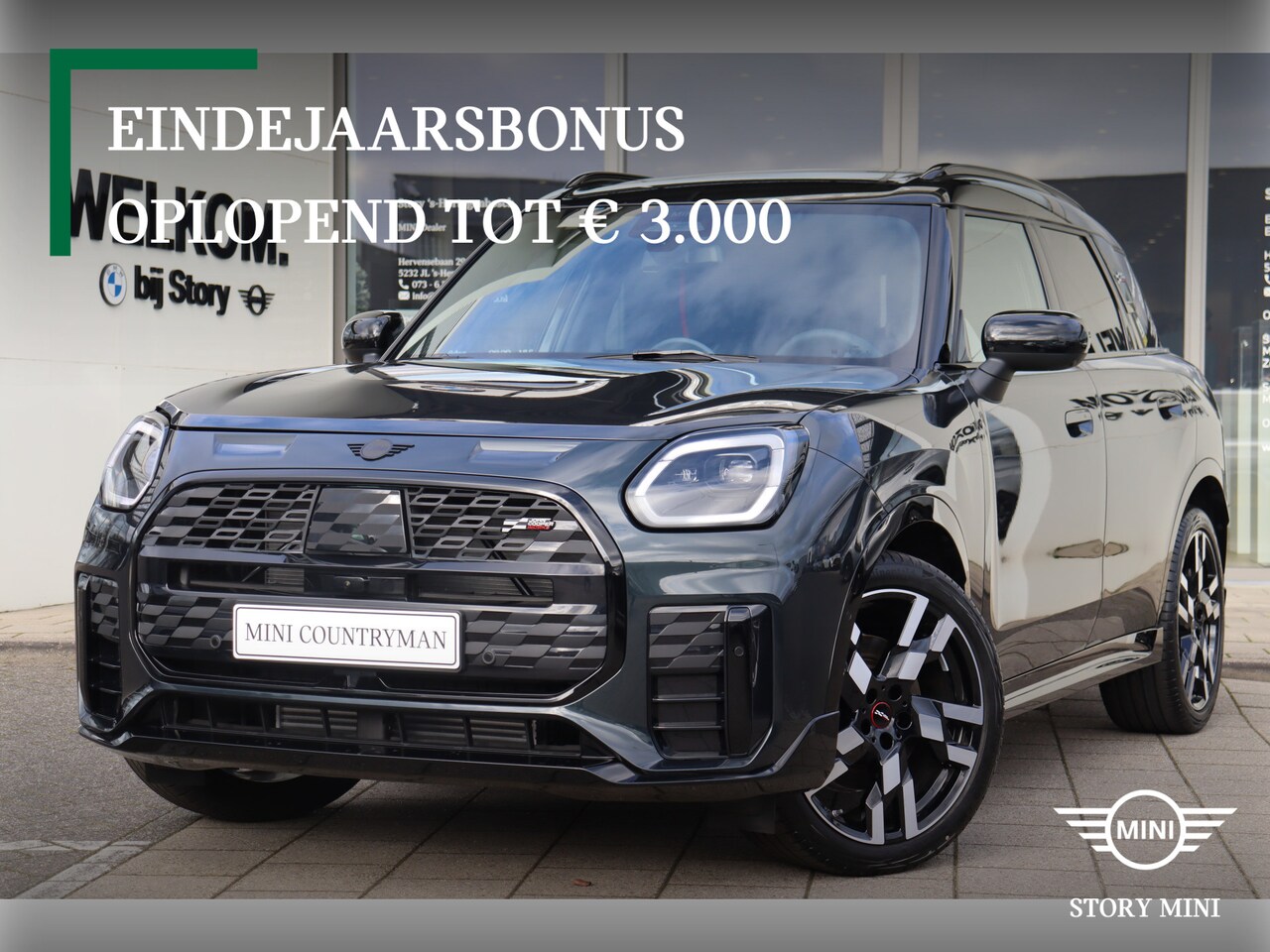 MINI Countryman - C Automaat / John Cooper Works / Pakket XL / 20" JCW Flag Spoke 2-tone - AutoWereld.nl