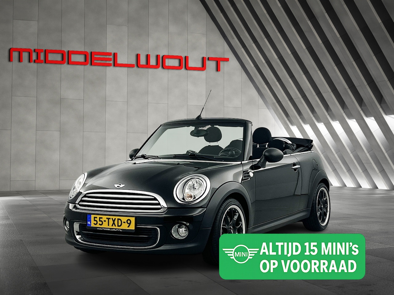 MINI Cabrio - Mini 1.6 One Chili/17"/Clima/Stoelv/PDC - AutoWereld.nl