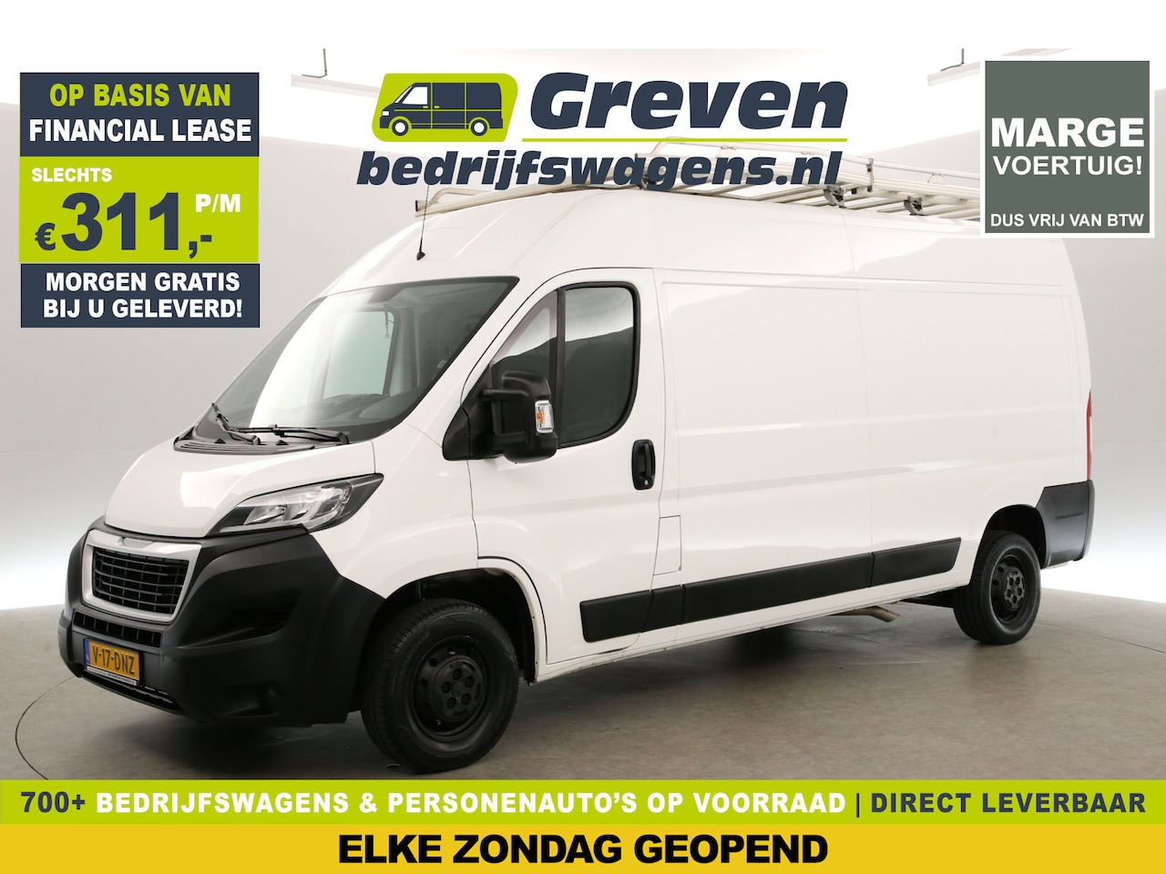 Peugeot Boxer - 335 2.0 BlueHDI L3H2 | MARGE | Airco | Cruise | 3-Zits | Trekhaak | Imperiaal | Parkeersen - AutoWereld.nl
