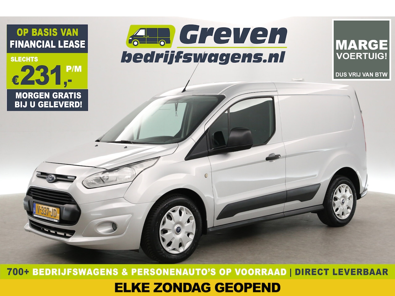 Ford Transit Connect - 1.5 TDCI | MARGE | 3-Zits | Airco | Elektrpakket - AutoWereld.nl