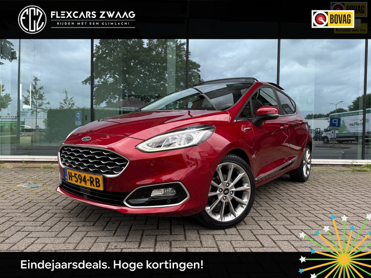 Ford Fiesta - 1.0 EcoBoost 125pk Vignale - Schuif/panorama - Leder - Navi - Org.NL - AutoWereld.nl