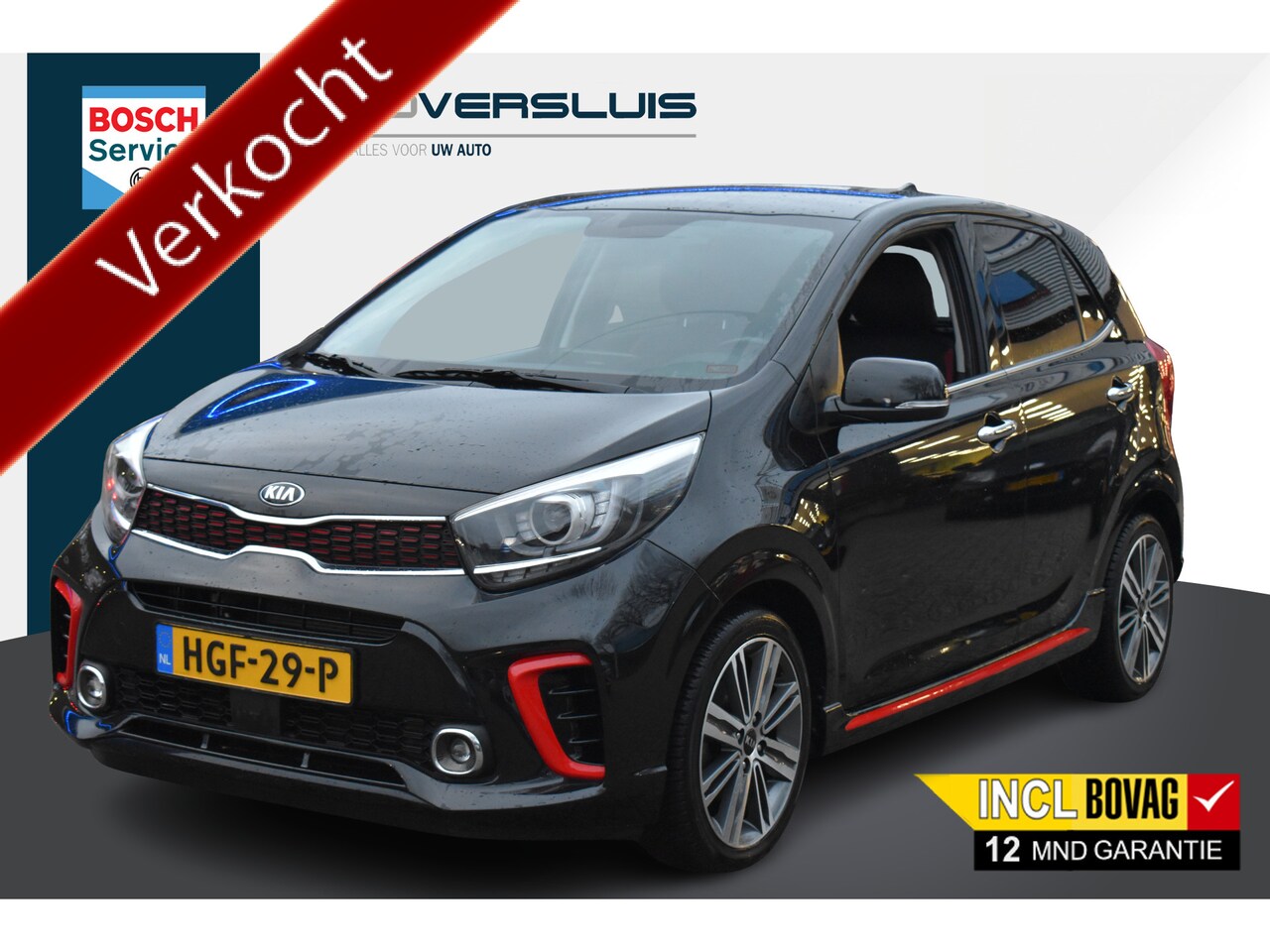 Kia Picanto - 1.0 T-GDI GT-Line 100PK | 100% Kia Onderhouden | Navigatie | Camera | Leder | 12 mnd BOVAG - AutoWereld.nl