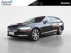 Volvo V90 - 2.0 T6 Plug-in hybrid AWD Ultimate Bright | Trekhaak | Panorama schuifdak | Lederen bekled