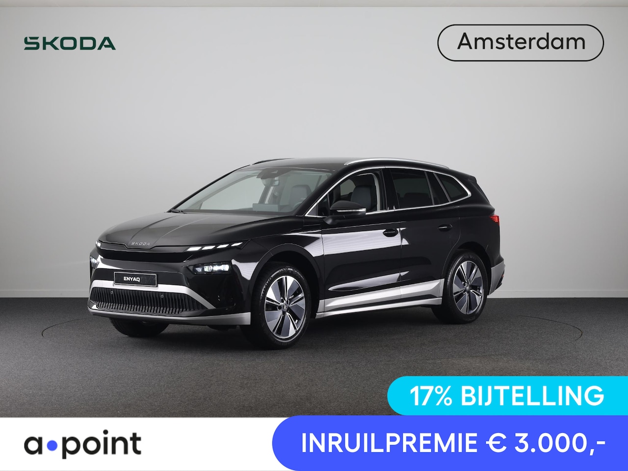 Skoda Enyaq iV - 85 Business Edition 286 pk Adaptive Cruise | Blind Spot | Leder | 19 inch lichtmetalen vel - AutoWereld.nl